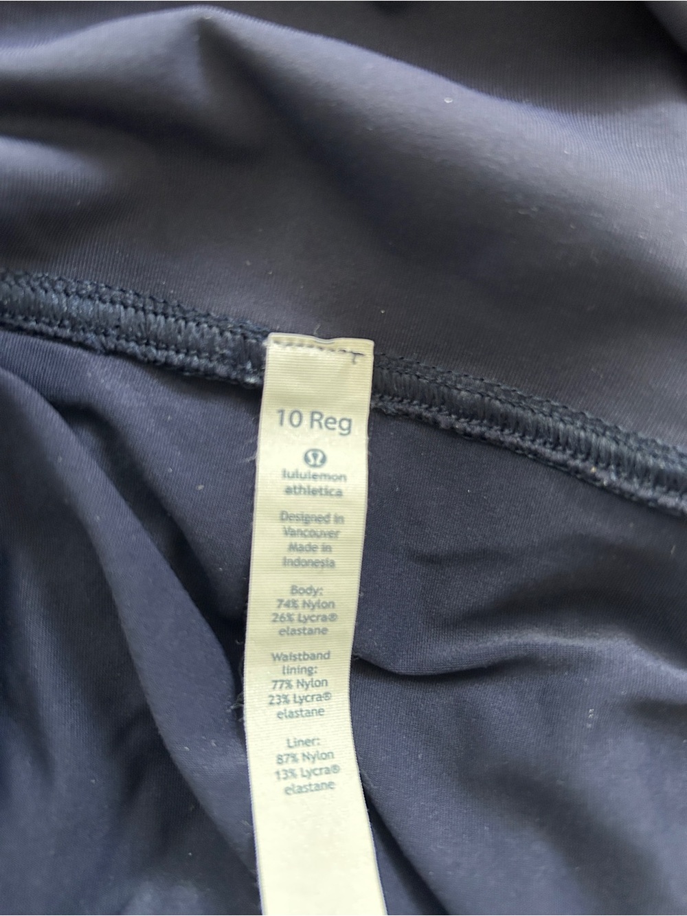 Women’s Navy Blue Lost in Pace Tennis Skirt Size 10 Regular - Picture 8 of 8